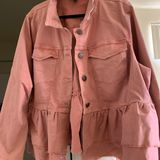 Lane Bryant Pink Jean Jacket  Photo 0