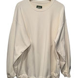 Daily Drills  Crew Neck Oversized Pullover Sweatshirt Women Sz XS/S Cream Photo 0