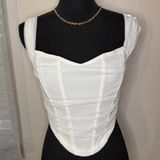 Elegant White Top Off The Shoulder Size M Photo 0