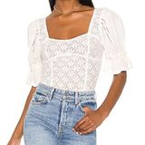 Free People Spring Fling Ivory Top Photo 0