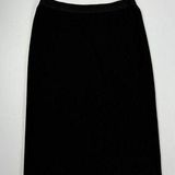 Uniqlo  Knit Skirt - Elastic Waist,‎ Pull On, Knee Length, Black, M Photo 0
