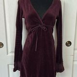 Juicy Couture RETRO Y2K MAROON VELVET DRESS Photo 0