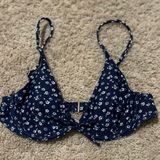 Hollister Blue Floral Bikini Top Photo 0