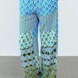 ZARA  Multi-Colour Patterned Wide-Leg Trousers S Photo 0