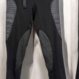 W118 By Walter Baker NWT  Women's Shane Leather Ponte Moto Pants Black Size XS‎ Photo 0