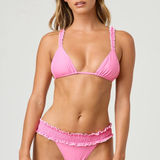 Glassons Pink Ruched Bikini Set Photo 0