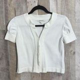 Banana Republic *  White Short Sleeve Cardigan Perfect Summer Lightweight Beach Photo 0