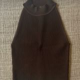 Babaton Aritzia  Brown Ribbed Sweater Photo 0