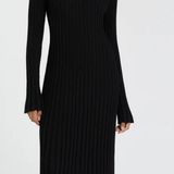 Dissh Ada Black Long Sleeve MIDI Dress Photo 0