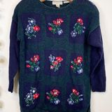 Vintage Chunky Hand Knit Sweater Size L Photo 0