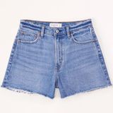 Abercrombie & Fitch Curve Love High Rise 90s Cutoff Short Photo 0