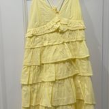 American Threads Yellow Ruffle Dress Photo 0