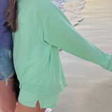 Two Piece Mint Green Sweat Seat Photo 0