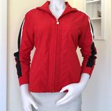Nike red with black & white long sleeve jacket Photo 0