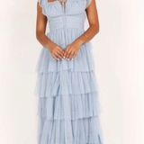 Petal and Pup Belle Maxi Dress Blue Photo 0