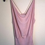 Moda International Pink Sparkling Top M Photo 0