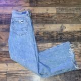 American Eagle  Light Blue Distressed Wide leg Flared Jeans size 2 Photo 0