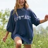 Aerie obersized crew “upstate” sweatshirt Photo 0