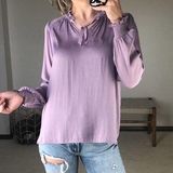 Simply Vera : Lavender Smocked Long sleeve Blouse Photo 0