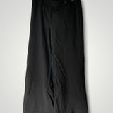 Giorgio Armani Vintage Black Wide Straight Leg 100% Pure New Wool Trouser Pants Photo 0