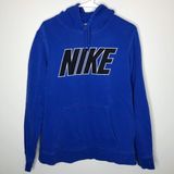 Nike Blue Logo Hoodie Sweatshirt Photo 0