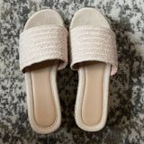 Platform Sandles Tan Size 6.5 Photo 0