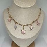 Gold Plated Coastal Charm Necklace Photo 0