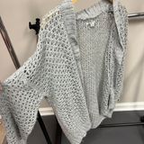 American Eagle Gray  Sweater Cardigan Photo 0