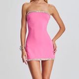 Retrofête Retrofete Pink Mini Dress Photo 0