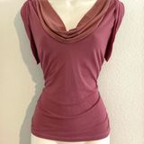 Shape Fx NWOT  blouse w/ built in bra. Sz L Photo 0