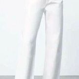 ZARA White High Rise Ankle Length Straight Leg Jeans Size 2 Photo 0