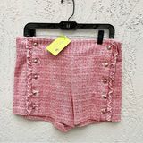 Club Monaco  high waist double button tweed shorts 8 red white Photo 0
