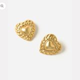 Anthropologie Casa Clara Molly Heart Earrings  Photo 0