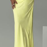 Princess Polly Yellow Maxi Skirt Photo 0