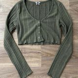 Princess Polly  green crop top Photo 0