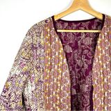 Vintage reversible quilted jacket size small Purple Photo 0