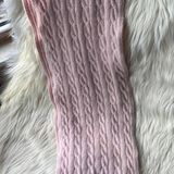 Ralph Lauren Polo Cozy Pink Cable Knit Scarf Photo 0