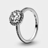 Pandora Round Sparkle Halo Ring Photo 0