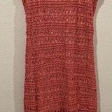 LC Lauren Conrad Crochet Sleeveless Salmon Pink Maxi Dress Photo 0