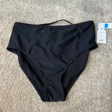 Time And Tru NWT  Black High-Waisted Bikini or Tankini Bottom Women’s Size Large Photo 0