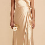 Birdy Grey satin gold maxi dress  Photo 0