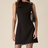 RIHOAS Black Contrasting Sleeveless Mini Dress Photo 0