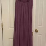 David's Bridal Long Purple Dress Photo 0