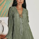 Princess Polly Sage Green Malop Mini Dress Photo 0