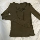 Pull & Bear Army Green Shirt Photo 0