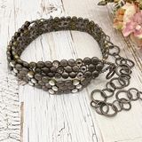 Chico's Chico’s Antique Brass Silver Chain Belt 50” Photo 0