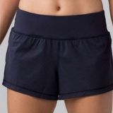Lululemon  Final Lap Shorts Size 4 Navy Blue Photo 0