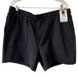 Mondetta NEW  Soft Ribbed Activewear Athleisure 5" Shorts Size XL Black Pockets Photo 0