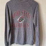 J. America Ohio State OSU Buckeyes Grey Crewneck Sweatshirt Size Medium Photo 0