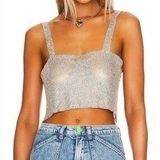 superdown  Mackenzie Crop Top in Gold Photo 0
